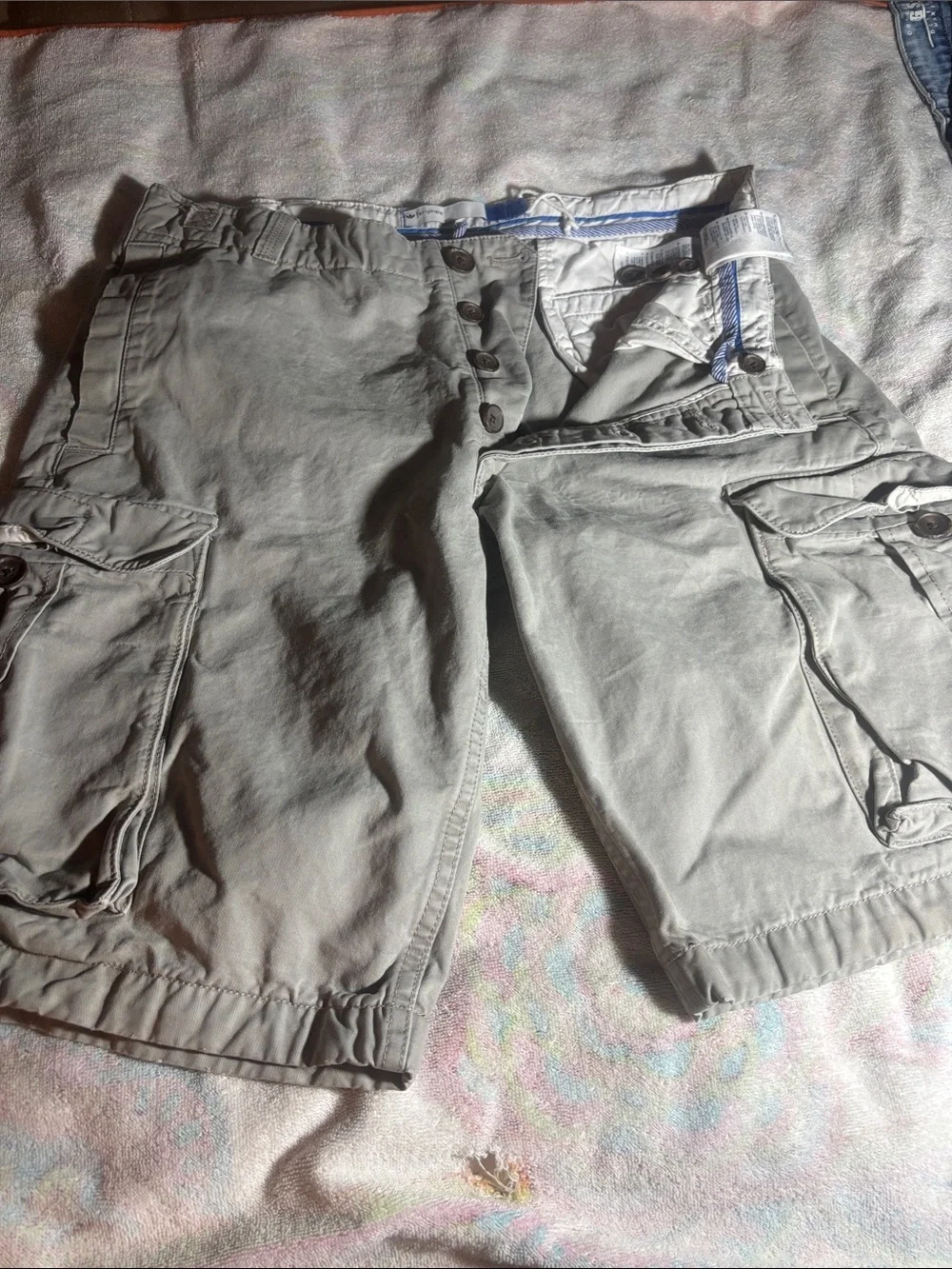 adidas Men's Gray Cargo Shorts